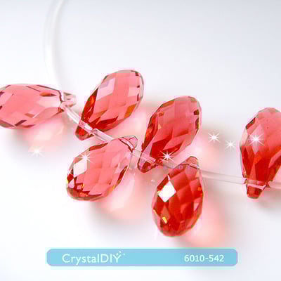 CrystalDIY奧地利水晶SW #6010長圓水滴吊墜13*6.5mm 兩色可選4