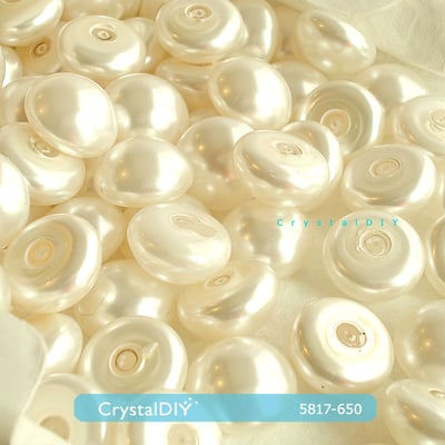 CrystalDIY奧地利水晶SW水晶珍珠#5817-16mm剖半型珍珠2