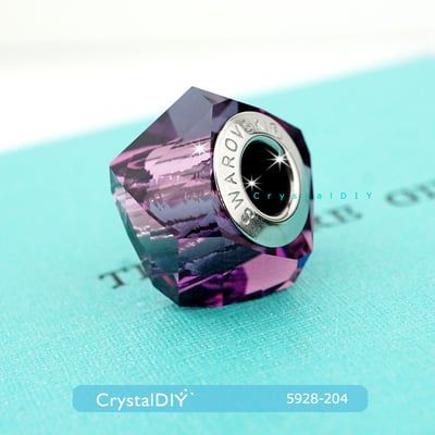 CrystalDIY奧地利SW水晶#5928迷人螺旋中孔 4色可選 適用潘朵拉蛇鍊16