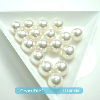 CrystalDIY奧地利水晶SW水晶珍珠#5810White Pear(650) 4mm~12mm4