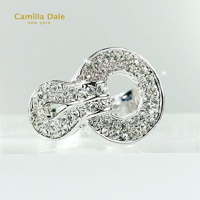 Camilla Dale韓製晶鑽水晶扣戒指2