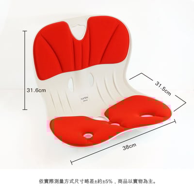 Curble護脊美學椅墊 韓國暢銷第一的護腰坐姿矯正椅(大人款) 贈送一組椅套限宅配免運5