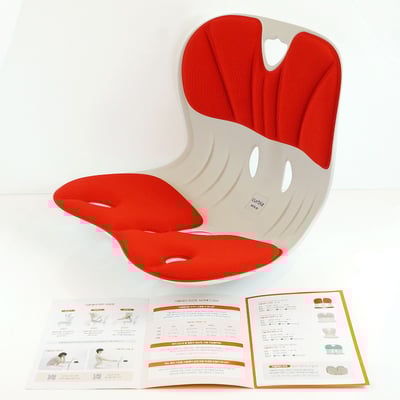 Curble護脊美學椅墊 韓國暢銷第一的護腰坐姿矯正椅(大人款) 贈送一組椅套限宅配免運7