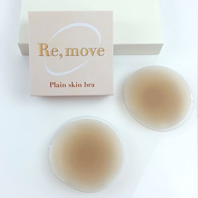 韓國Re,move 隱形膚色親膚胸貼(無膠型) 隱形文胸 夏季細肩帶 無袖背心必備配件10