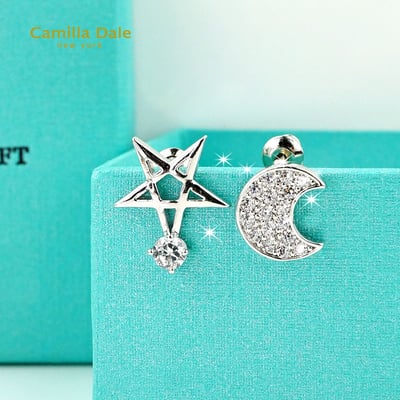 CamillaDale月亮星辰水鑽耳環1