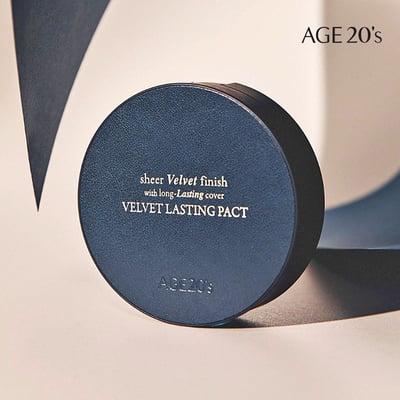 Age20's天鵝絨持久粉餅 一殼2蕊 質地細緻柔軟 高遮瑕粉餅 公司貨附發票4