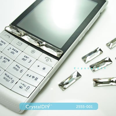 CrystalDIY奧地利水晶SW黏貼鑽#2555 細長方形3