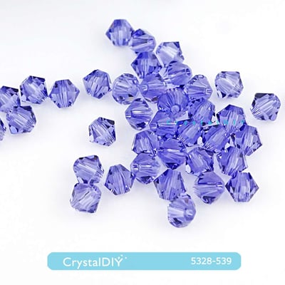 CrystalDIY奧地利水晶SW水晶串珠#5328 薰衣草紫(#539) 4mm5