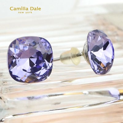 CamillaDale 公爵石水晶耳環(薰衣草紫)4
