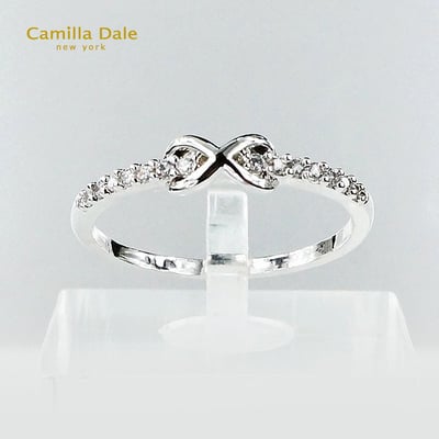 Camilla Dale 蝴蝶結水晶戒指 韓製1