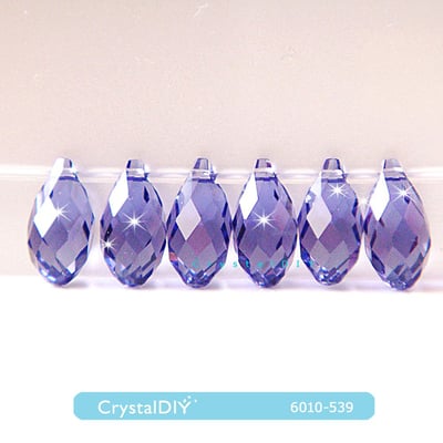 CrystalDIY奧地利水晶SW #6010長圓水滴吊墜11X5.5mm 四色可選8