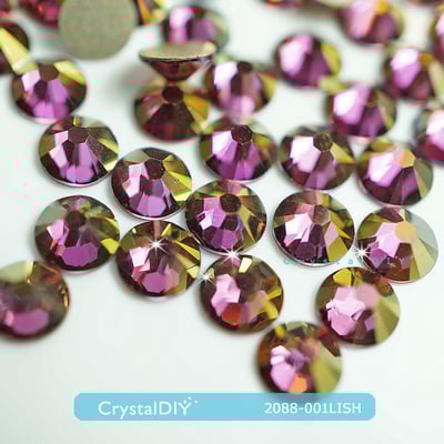 CrystalDIY奧地利SW水晶 2088丁香魅影Lilac Shadow (001LISH)平底石3