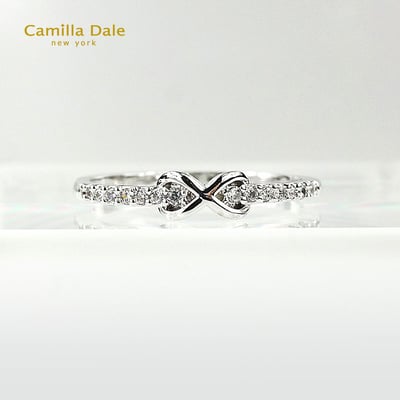 Camilla Dale 蝴蝶結水晶戒指 韓製2