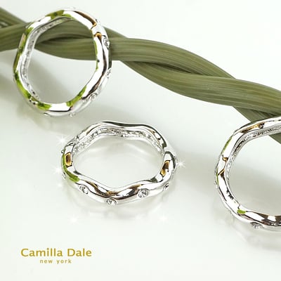 Camilladale 雲朵曲線晶鑽戒指 韓製7