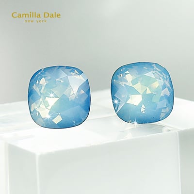 CamillaDale 公爵石水晶耳環(天空藍)2