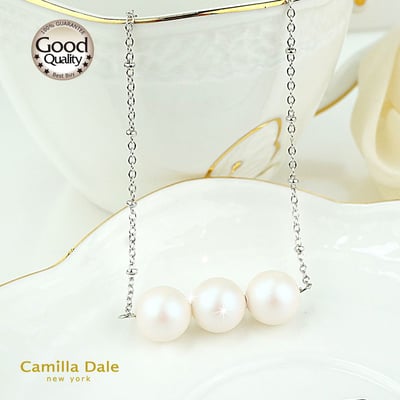 CamillaDale 雪之戀水晶珍珠項鍊4