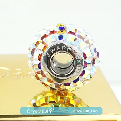 CrystalDIY奧地利水晶SW #80201方形水鑽密鑲 水晶亮彩(001AB) 15mm~美呆了~潘朵拉手鍊適用5