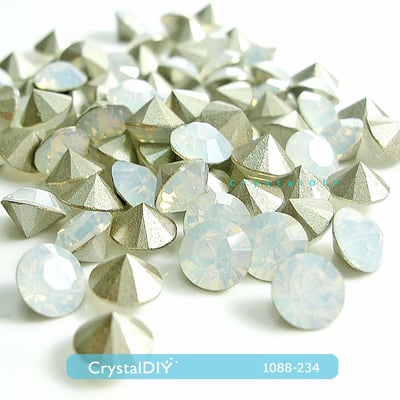 CrystalDIY奧地利水晶SW圓形石#1028 白蛋石SS28(5.96~6.14mm)1