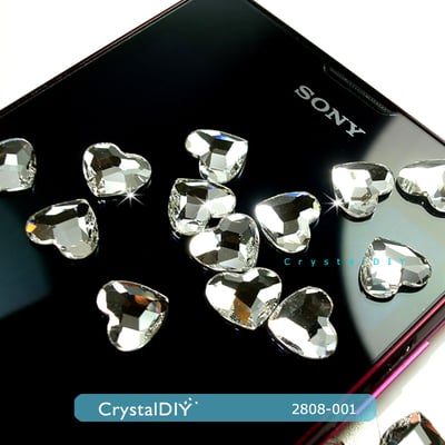 CrystalDIY愛心貼鑽 奧地利水晶SW水晶平底石#2808 Crystal 10mm 10pcs1