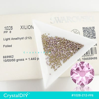 CrystalDIY奧地利水晶SW圓形石 #1028水晶(001) PP8、PP11每包100顆9