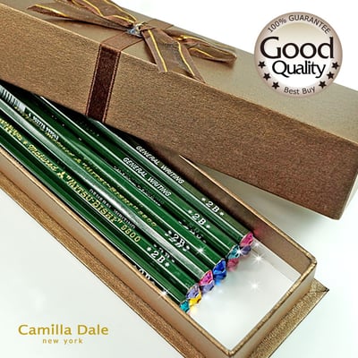CamillaDale 光芒水鑽鉛筆 採用利百代 9800 2B一打(12支)3