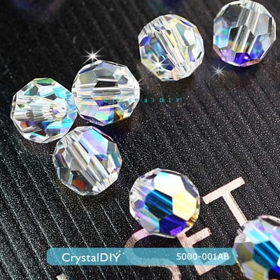 CrystalDIY奧地利水晶SW水晶串珠#5000水晶亮彩(001AB)2