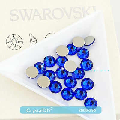 CrystalDIY奧地利水晶SW平底石#2088 Majestic Blue壯麗藍(296) SS34 (7.2MM) 貼鑽3