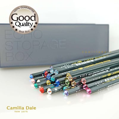 CamillaDale 璀璨水鑽2B鉛筆 採用利百代 9800 兩打(24支)贈韓國精緻筆盒2