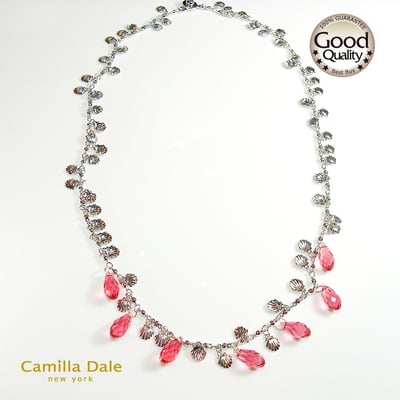 CamillaDale 水滴鑽貝殼項鍊1