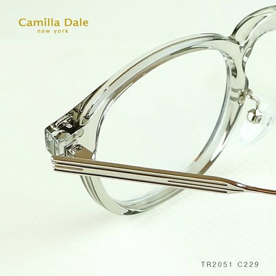CamillaDale 韓國淡灰方形眼鏡框3