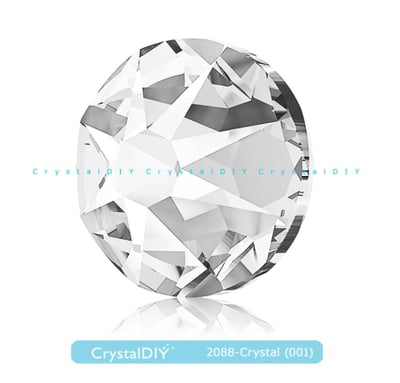 CrystalDIY奧地利SW水晶#2088水晶001平底石SS12(3mm)~SS48(11mm)3