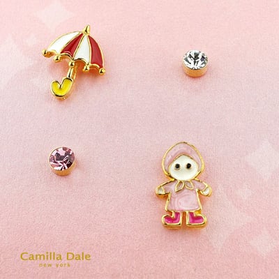 Camilla Dale 時尚雨具彩繪耳環1