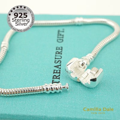 CamillaDale 925純銀蛇鍊 潘朵拉手鍊 17cm 100%高品質人氣商品3