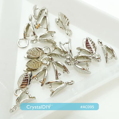 CrystalDIY 韓製10mm葉子小爪頭每包10入5