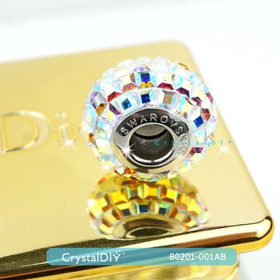 CrystalDIY奧地利水晶SW #80201方形水鑽密鑲 水晶亮彩(001AB) 15mm~美呆了~潘朵拉手鍊適用4