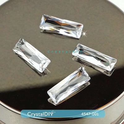 CrystalDIY奧地利SW水晶裸鑽#4547女王石花式石 白鑽15*5mm5