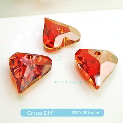 CrystalDIY奧地利水晶SW水晶吊墜#6240我心狂野吊墜 兩色可選4