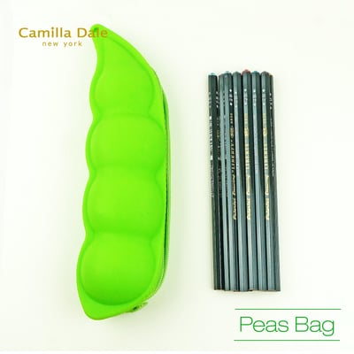 CamillaDale碗豆光芒水鑽鉛筆筆袋套組 利百代9800 2B鉛筆 一打3