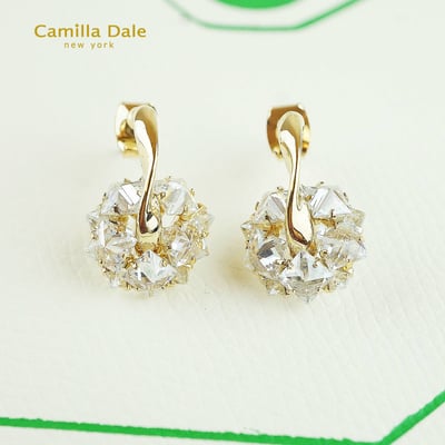 Camilla Dale 水晶燦光花朵耳環5