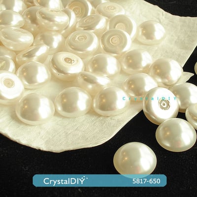 CrystalDIY奧地利水晶SW水晶珍珠#5817-16mm剖半型珍珠3