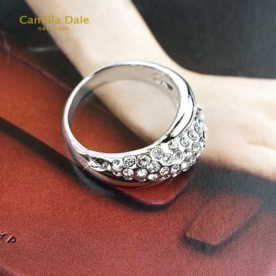 CamillaDale 韓製心漩水晶戒指2