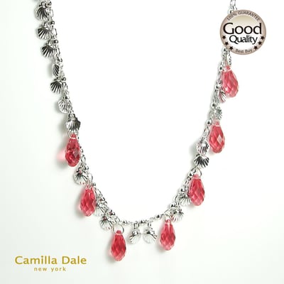 CamillaDale 水滴鑽貝殼項鍊3