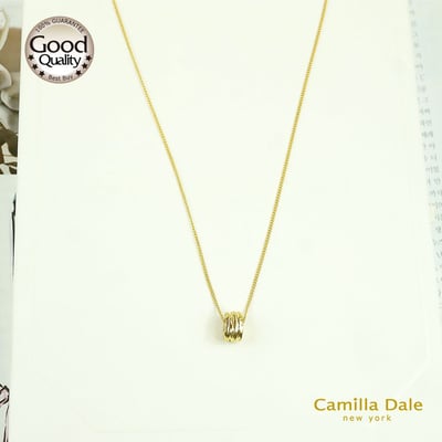 CamillaDale金色千層點橢圓短鍊項鍊(韓製)1