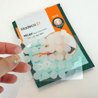 韓國Madeca21舒緩痘痕斑點護理貼68片 透明隱形貼 含有茶樹葉油4
