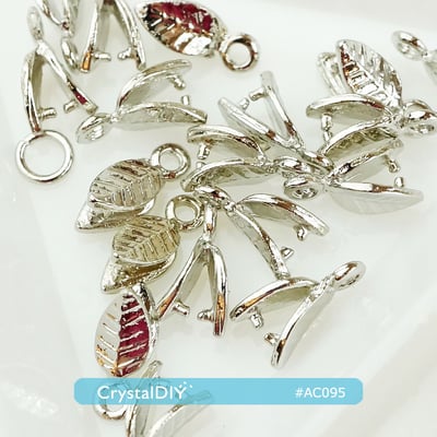 CrystalDIY 韓製10mm葉子小爪頭每包10入4