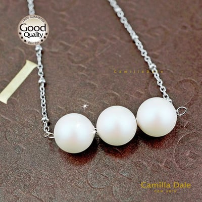 CamillaDale 雪之戀水晶珍珠項鍊3