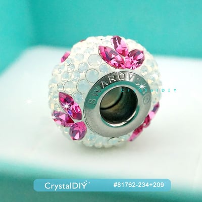 CrystalDIY奧地利SW水晶密鑲串珠81762 百合花 白蛋石(234) 玫瑰(209) 14mm絕版美呆限量4