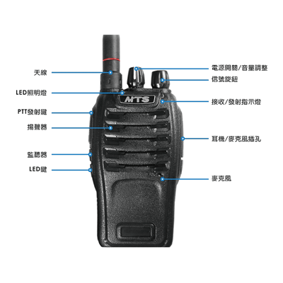 MTS-18+ 小型單頻無線電對講機 (2入)4