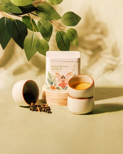 柚花烏龍 Pomelo Blossom Oolong｜新鮮柚花窨製1