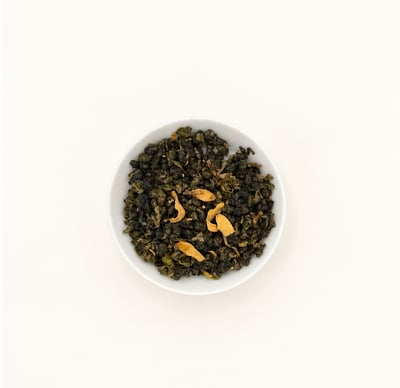 柚花烏龍 Pomelo Blossom Oolong｜新鮮柚花窨製4